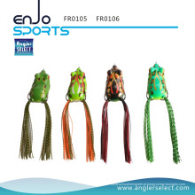 Pescador Selecione oco Body Frog Fishing Lure Top gancho de água ganchos Baixo suave isca de pesca Atração de água doce (FR0106)
